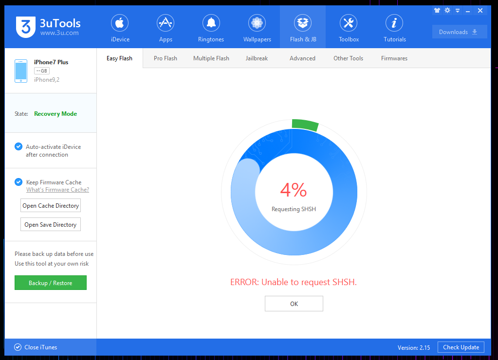 How to Fix Error Unable to Request SHSH on 3uTools or iTunes Error 3503?