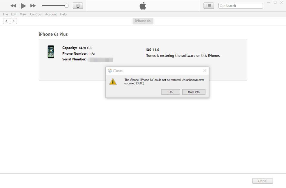 How to Fix Error Unable to Request SHSH on 3uTools or iTunes Error 3503?
