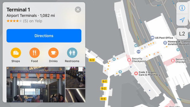Apple Maps Tallies Up More Airport Interiors