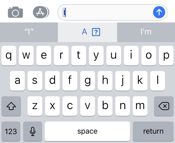 iOS 11 Predictive Text Bug Automatically Changes 'I' to 'A[?]' for Some Users