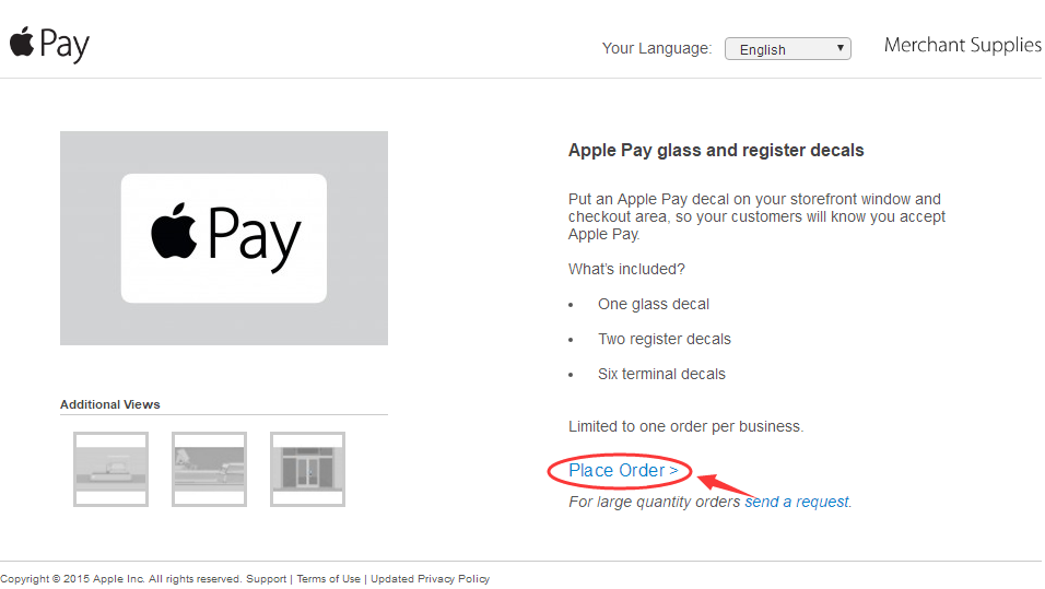 How to Get Free Apple Pay Decals?