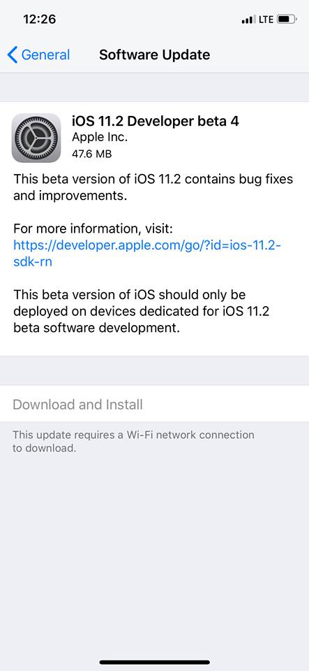 Apple Releases Fourth iOS 11.2, WatchOS 4.2, and tvOS 11.2 Betas