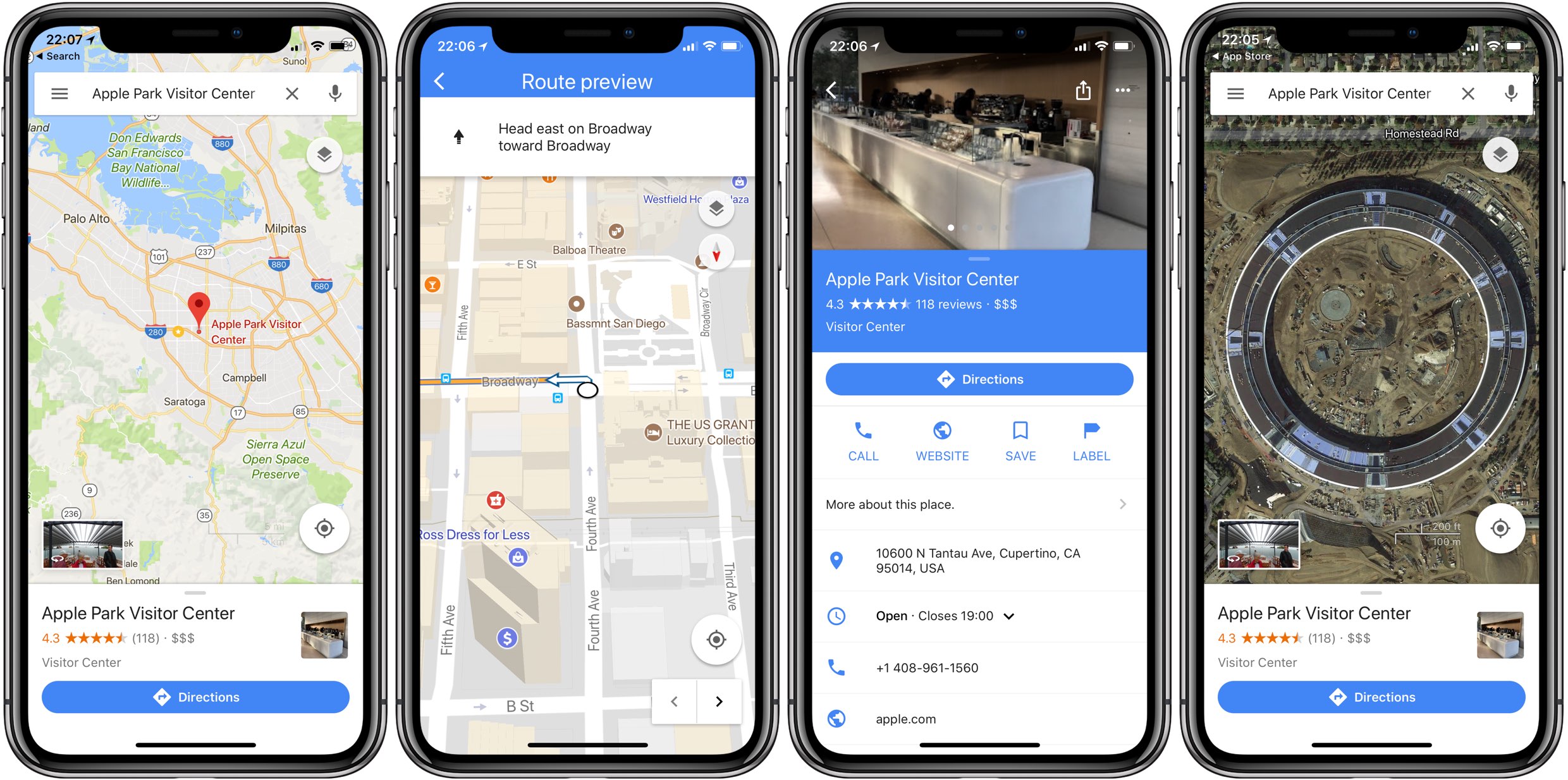 Google Maps App Supports iPhone X With Edge-to-Edge OLED Display