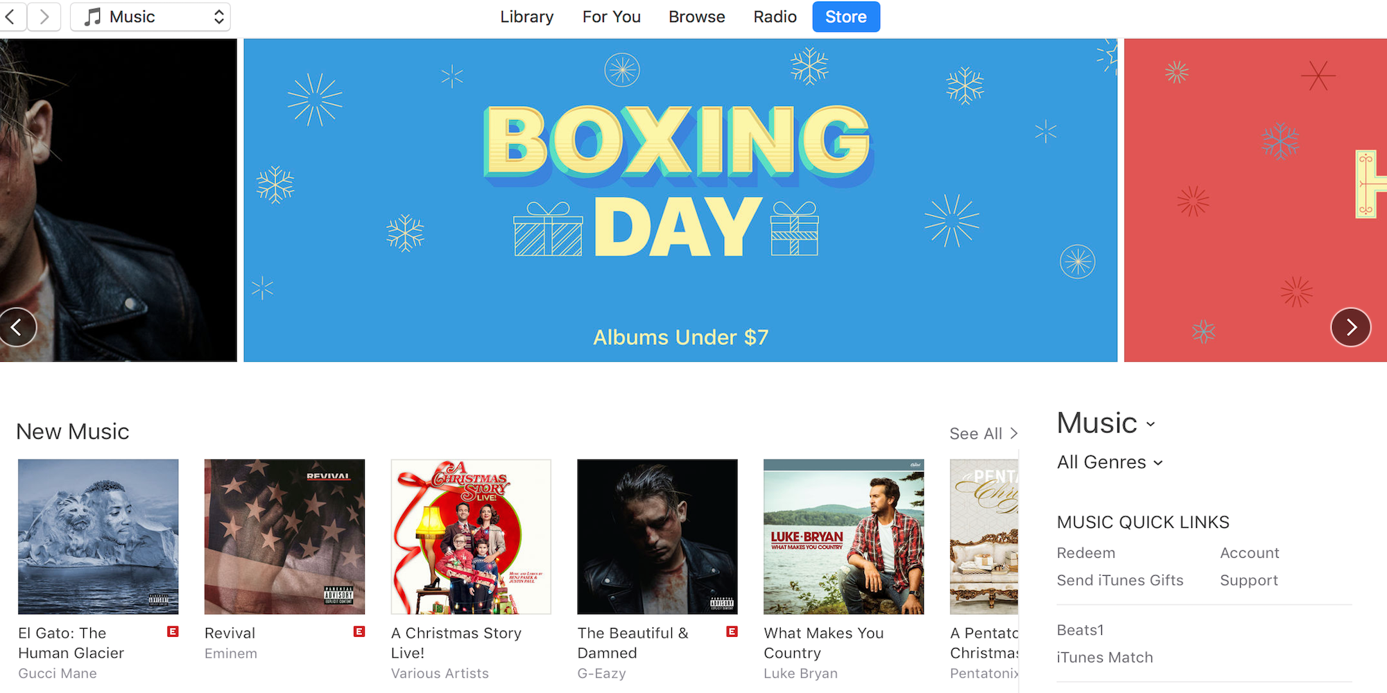Apple Launches its Boxing Day iTunes Sale with Album Deals in Canada