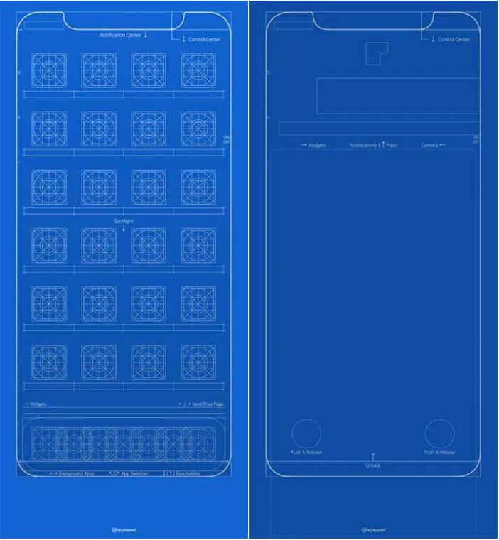 【Free Download】New Designed Blueprint Wallpaper for iPhone X and iPhone 8