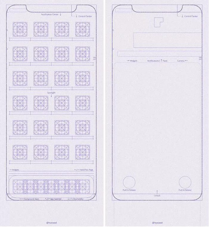 【Free Download】New Designed Blueprint Wallpaper for iPhone X and iPhone 8