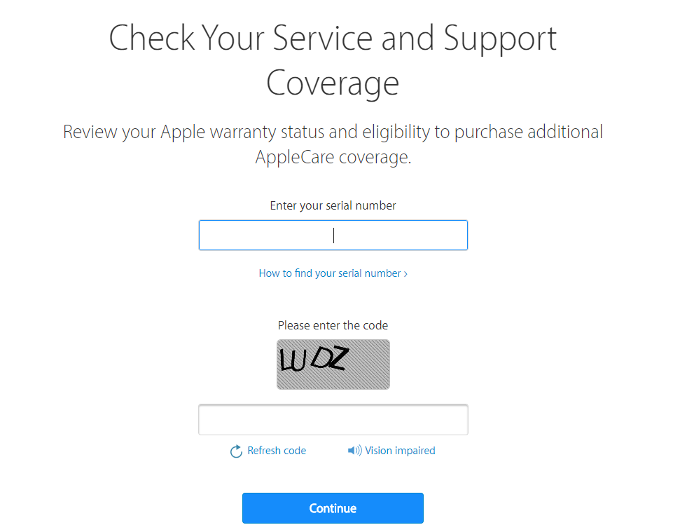 Apple's Warranty Coverage Check Website Briefly Demanded Apple ID for Access 