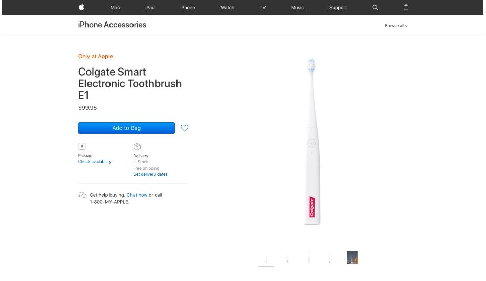 Colgate’s New Smart Toothbrush Is Exclusive to Apple Stores