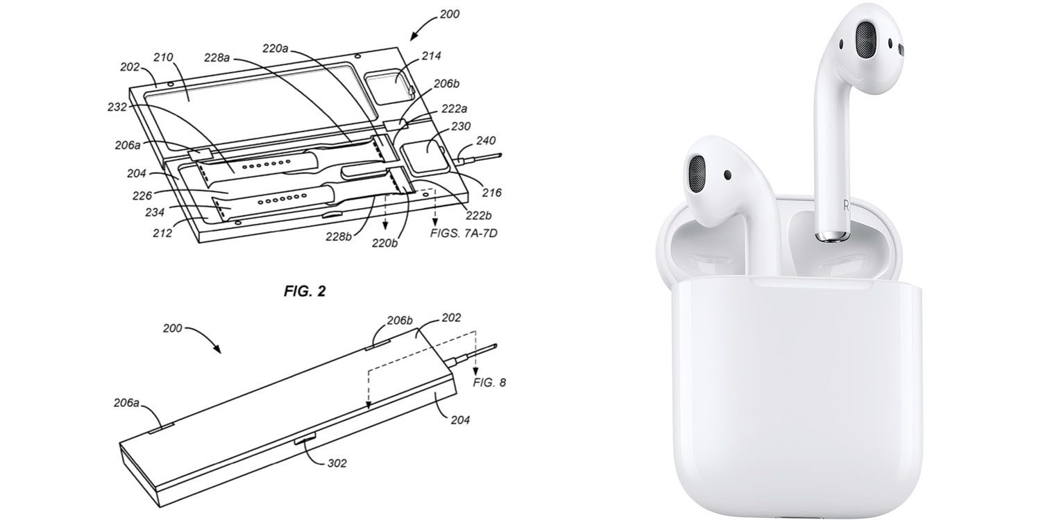 Apple Granted Patent for AirPods-style Wireless Charging Case for Apple Watch