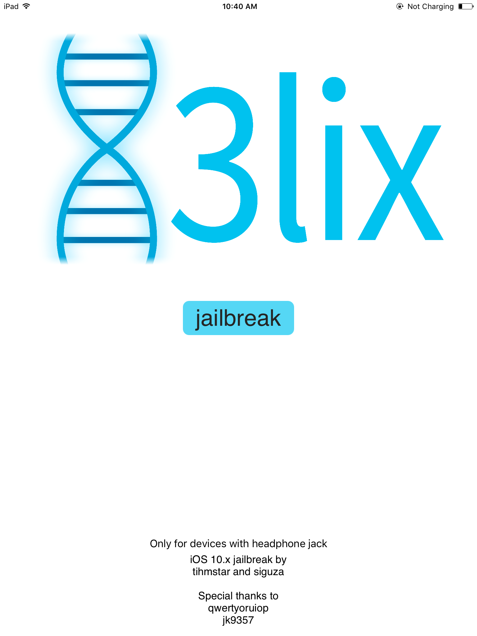 doubleH3lix for iOS 10 - 10.3.3 64-bit Jailbreak with Cydia