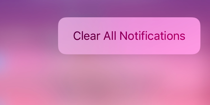  No Jailbreak! How to Clear all Notifications on iOS 11?