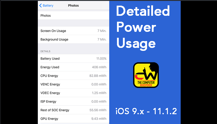 DetailedPowerUsage is Released for Jailbreakers to Gain More Features on Battery Usage