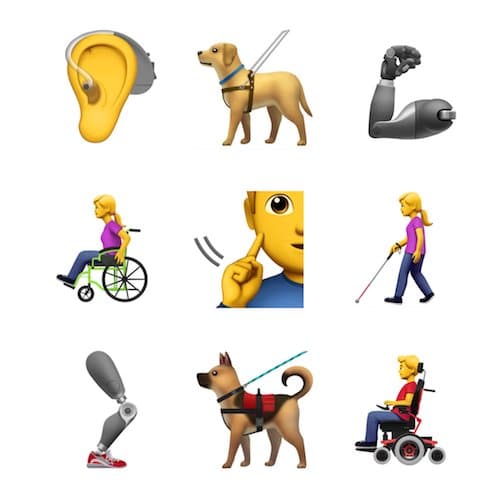 Apple Submits New Emoji that Includes Guide Dogs, Prosthetic Limbs, and More