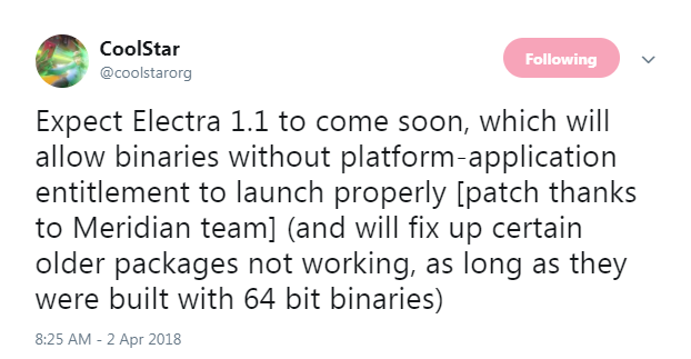 Electra 1.1 to Drop Soon 