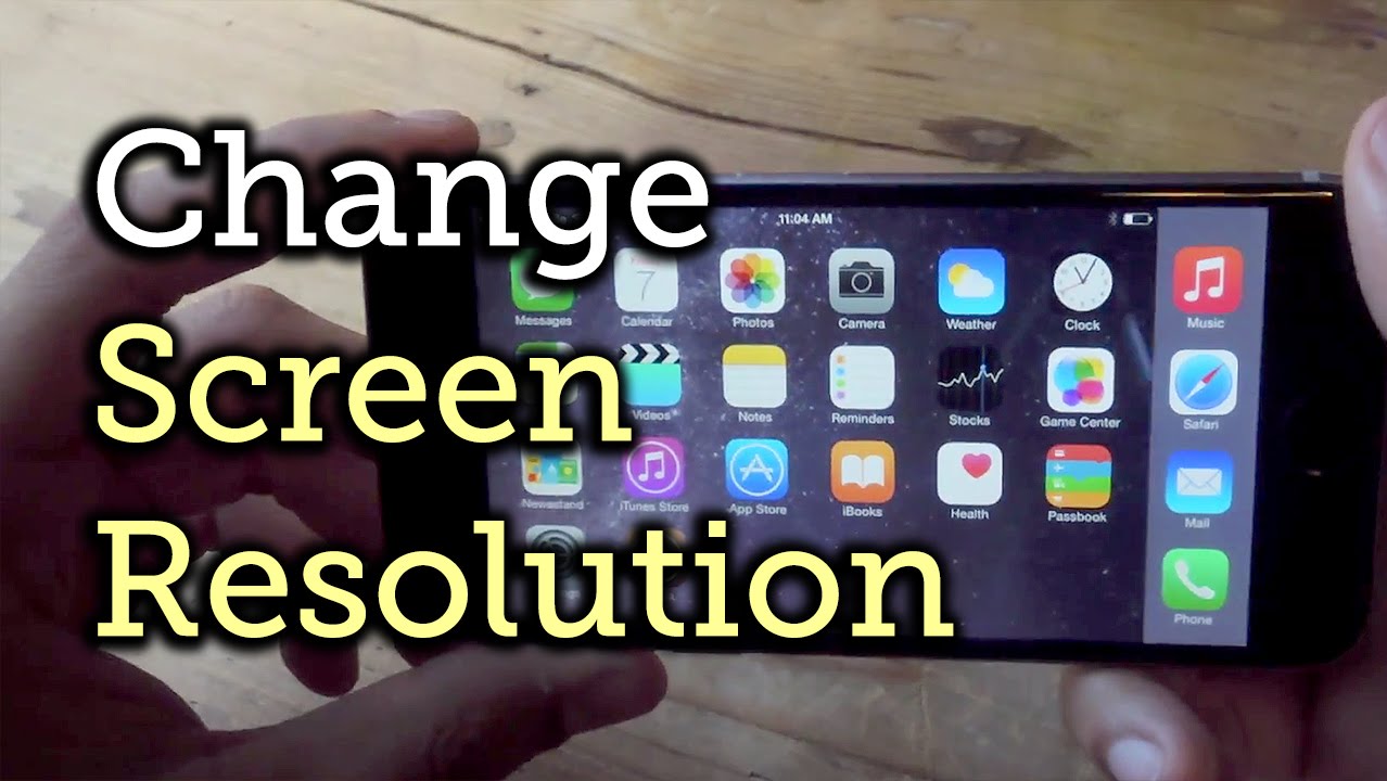 Change iPhone Resolution on iOS11 without Glitches