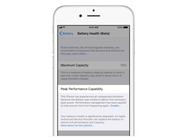 How to Assess the Overall Health From Your iPhone Battery Description?
