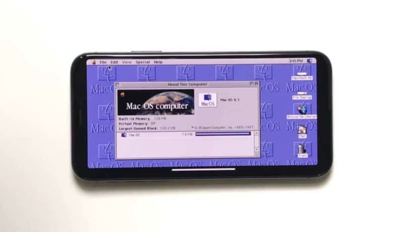 See an iPhone X Run Mac OS 8, Warcraft II and SimCity 2000