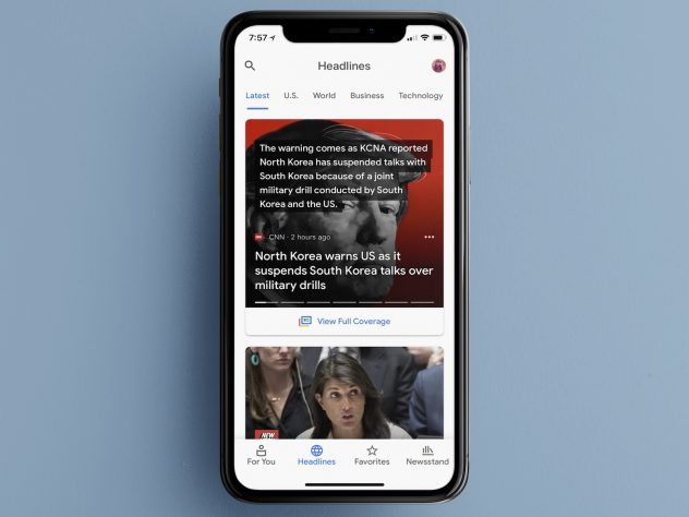 Overhauled Google News App Arrives on the App Store for iPhone