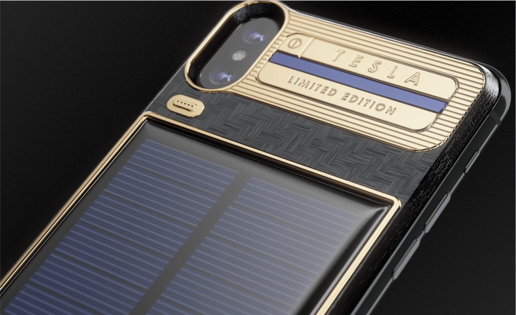 iPhone X Luxury Battery Case with Integrated Solar Panel Hits Market