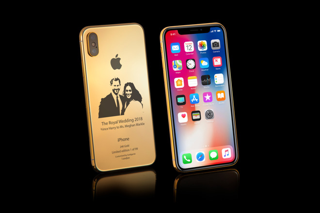 ​Goldgenie Releases iPhone X Elite in 24-karat Gold to Commemorate the Royal Wedding 