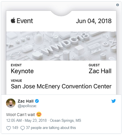 Apple Invites Press to WWDC 2018 Keynote, iOS 12 and macOS 10.14 Unveil Expected
