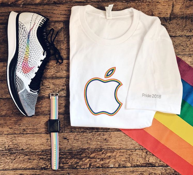 Apple Promotes Pride Edition Watch Band with Custom Store Displays