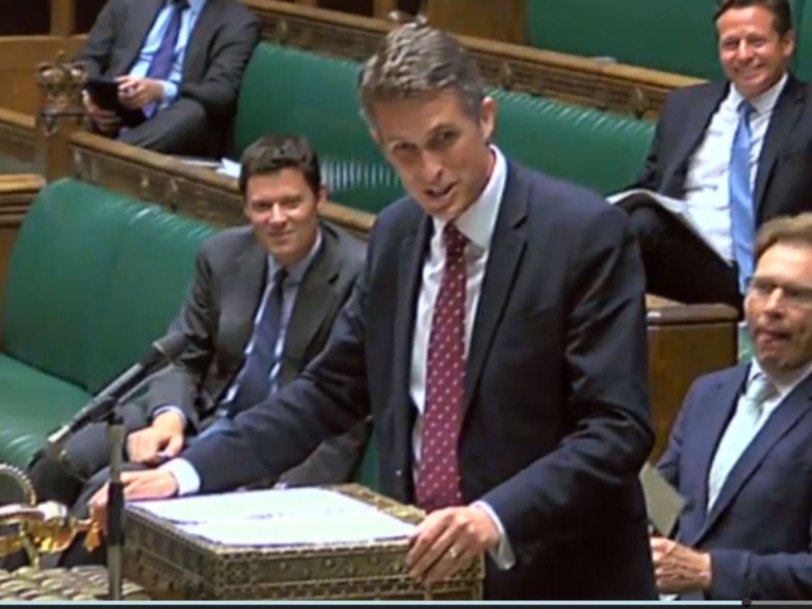 Gavin Williamson Interrupted by Siri During Commons Statement