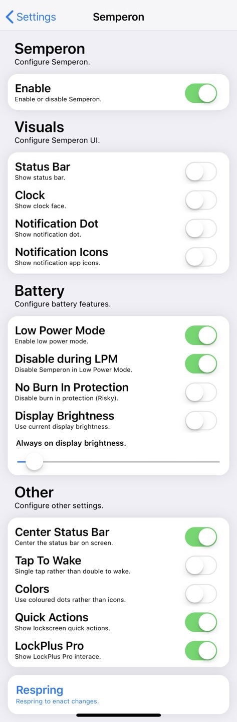 Semperon Adds an ‘Always-on-display’ to your Jailbroken iPhone