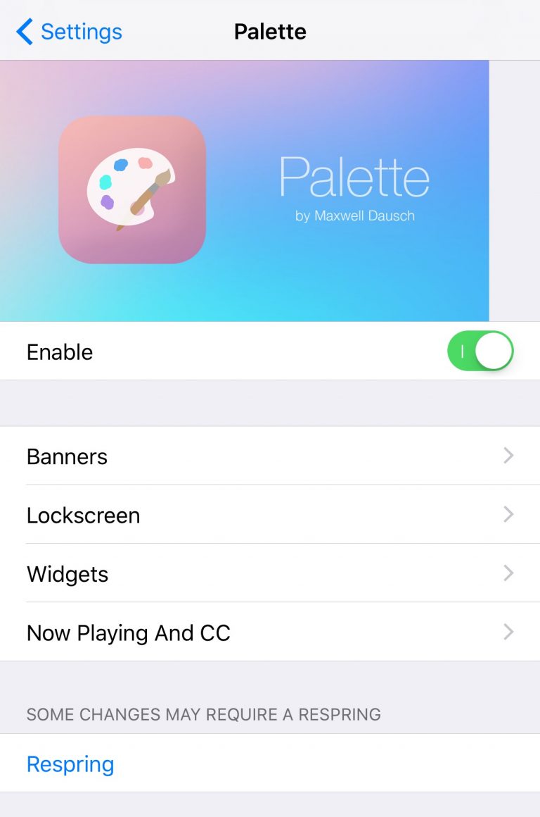 ​Palette Lets You Colorize Your Notifications and Widgets