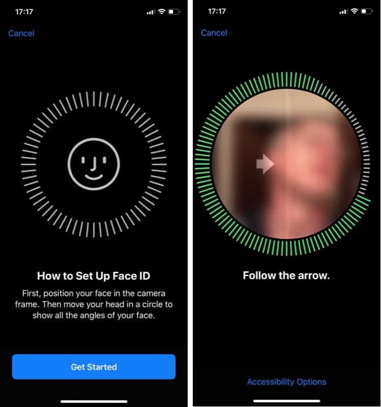 How to Add a Second Face to Face ID on iPhone X?