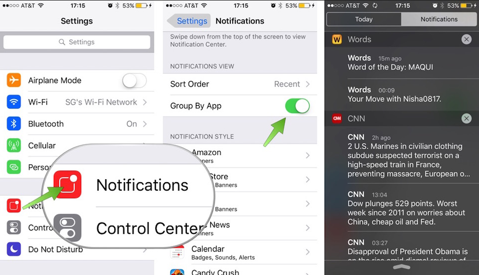 How to Control Group Notifications in iOS 12?