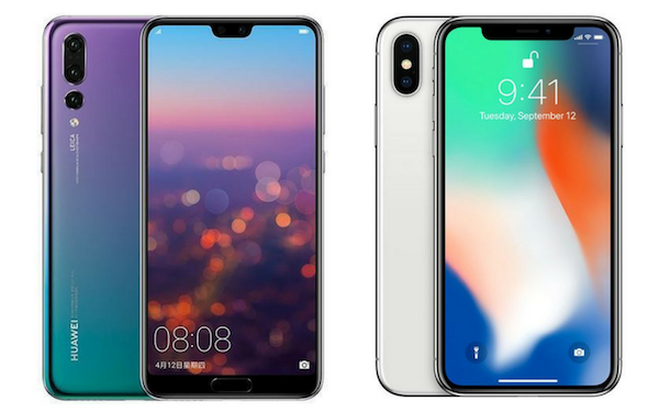 Huawei Size-Shames iPhone X Notch with Side-By-Side Comparison with its P20