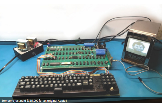 Original Working Apple-I Computer Fetches $375K at Auction