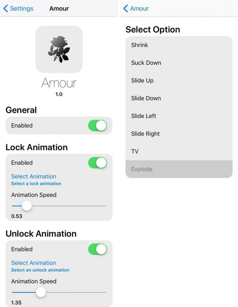 Customize your iPhone’s Locking & Unlocking Animations with Amour