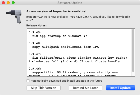 Saurik Updates Cydia Impactor with Bug Fixes and Improvements