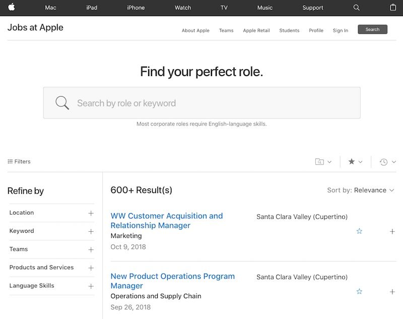  Apple Launches Redesigned Jobs Website: 'Do More Than You Ever Thought Possible'