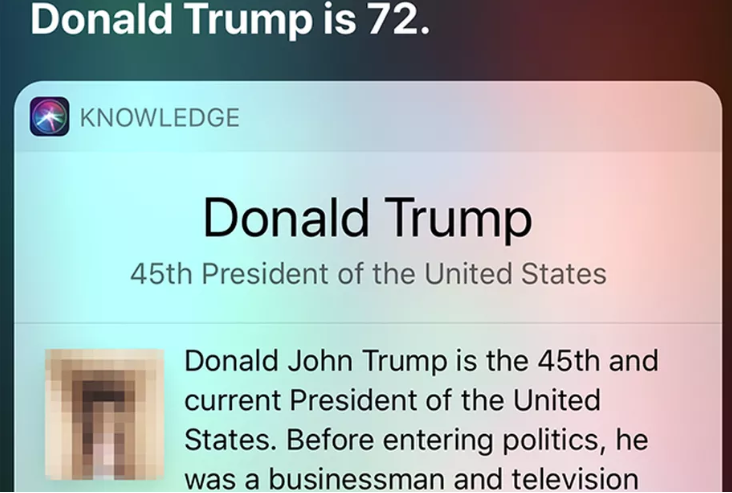 Siri Showed Donald Trump as an NSFW Image on iPhone