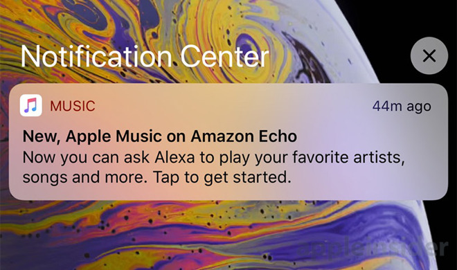 Apple Again Sends Users Unsolicited Push Notification
