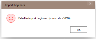 How to Fix Error -30000 in 3uTools Ringtones?
