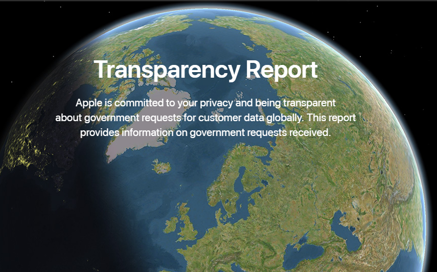 Apple’s Latest Transparency Report Arrives As an Interactive Website