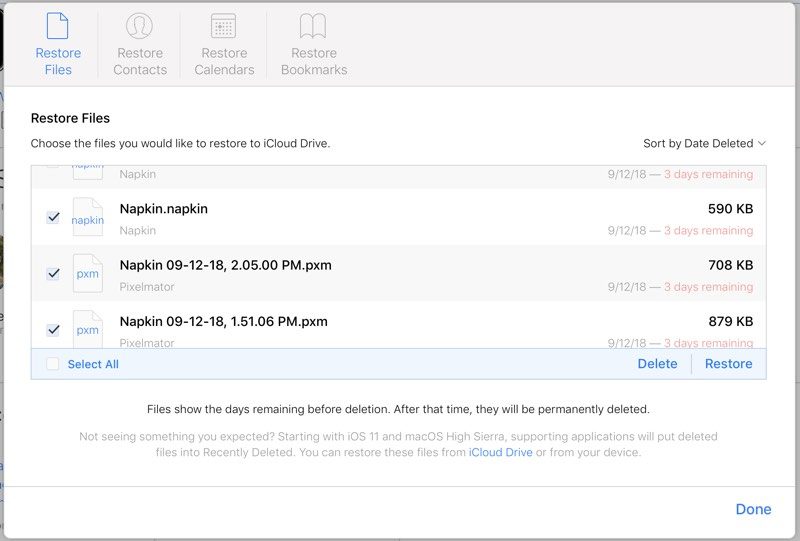 How to Recover Files, Contacts, Bookmarks, Calendars and Reminders in iCloud?