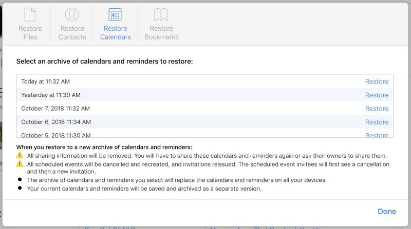 How to Recover Files, Contacts, Bookmarks, Calendars and Reminders in iCloud?