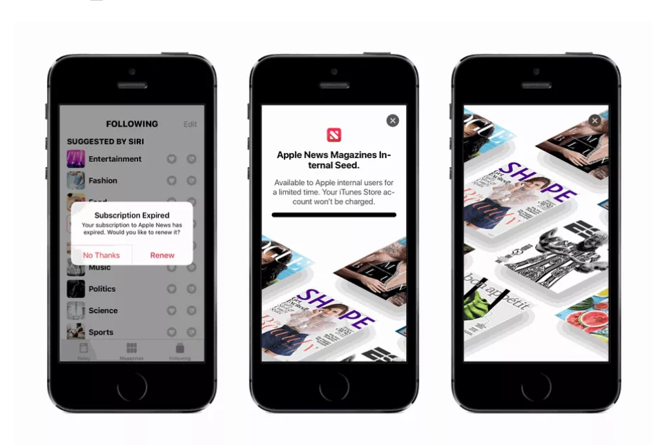 Apple News Subscription Service Preview Found in iOS 12.2 Beta