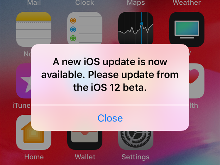 How to Block iOS Update Popup for iOS 12.1.1 Beta 3?