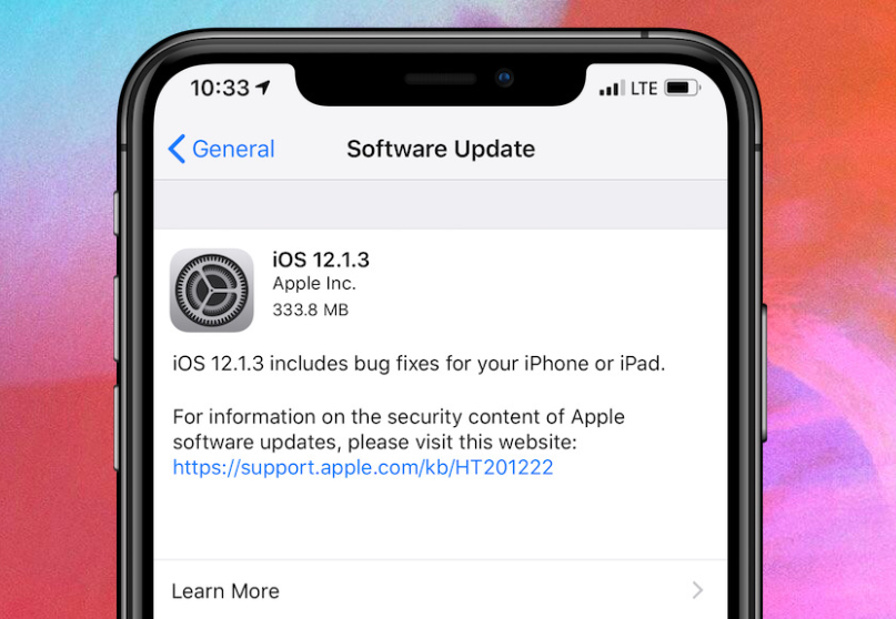  Apple Stops Signing iOS 12.1.3
