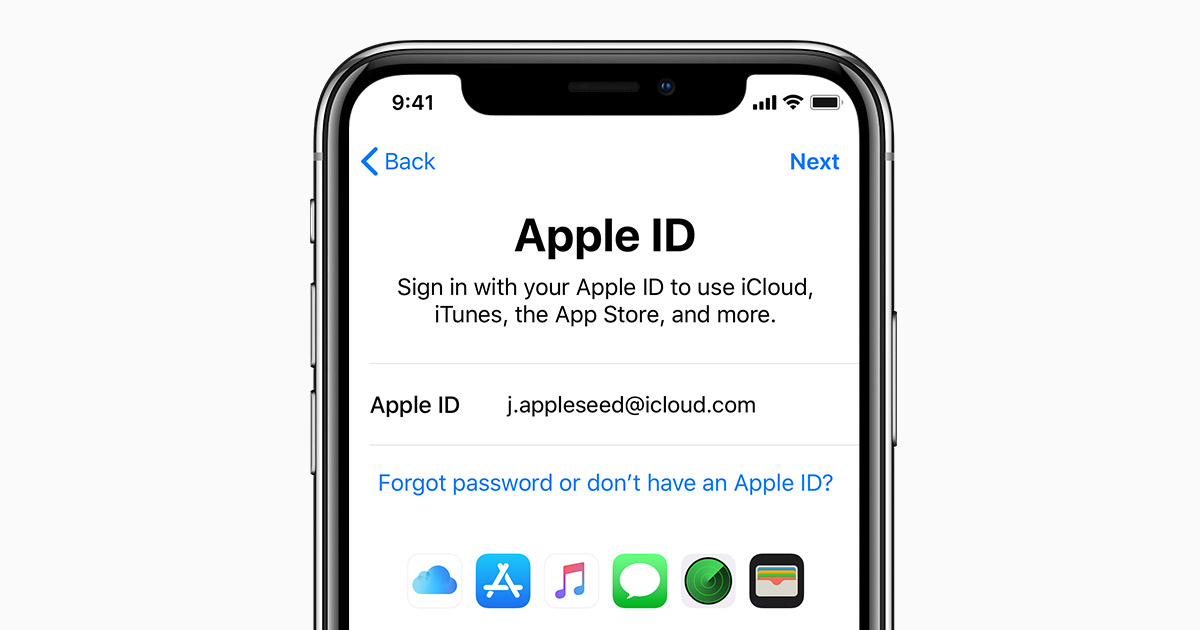 Iforgot password apple deals id