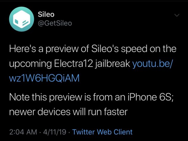 Sileo Team Teases Sileo App Running on Electra12