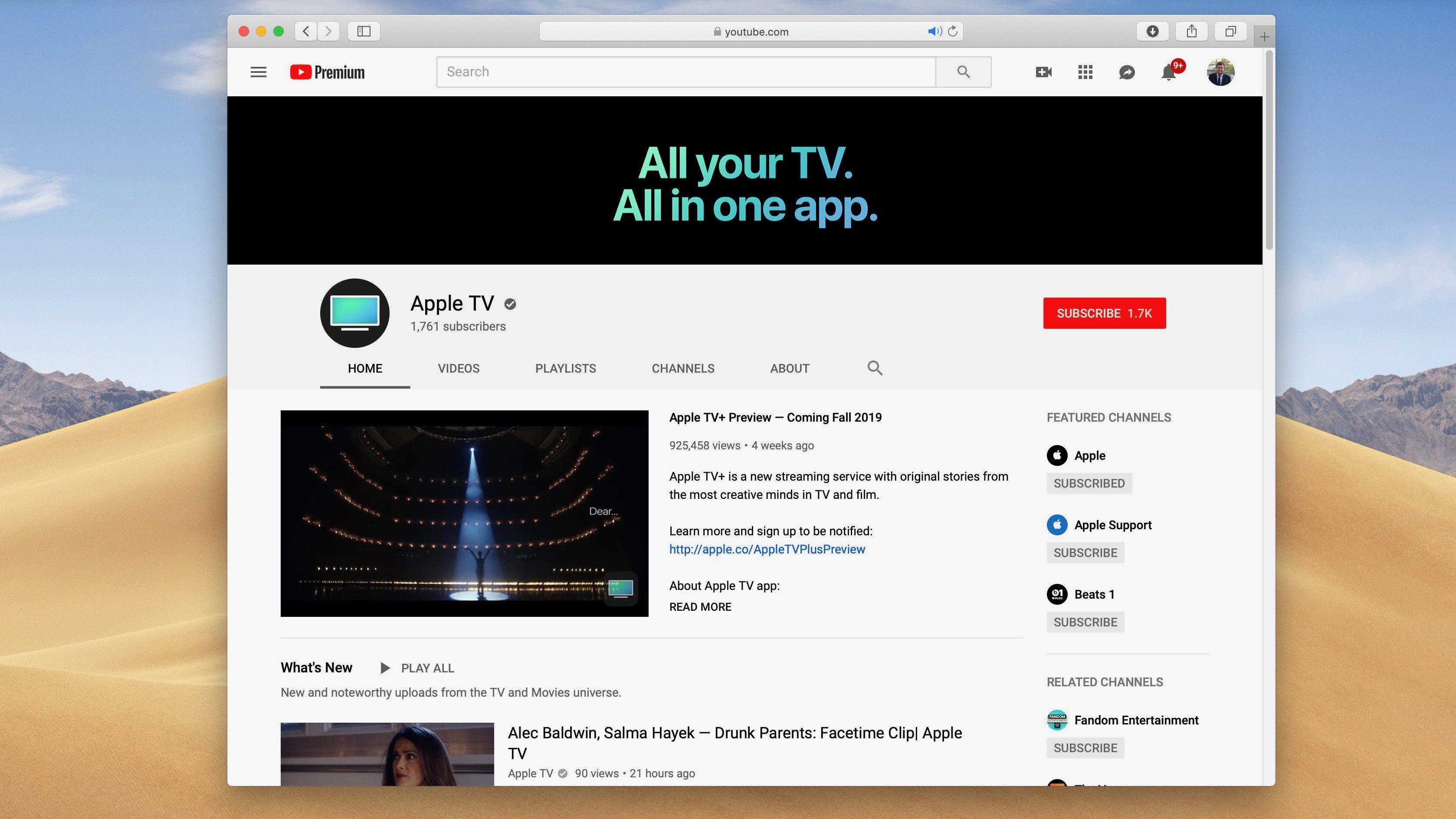 Apple Debuts New ‘Apple TV’ YouTube Channel 