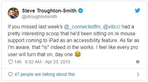 Mouse and Trackpad Support is Apparently Coming to iPad with iOS 13