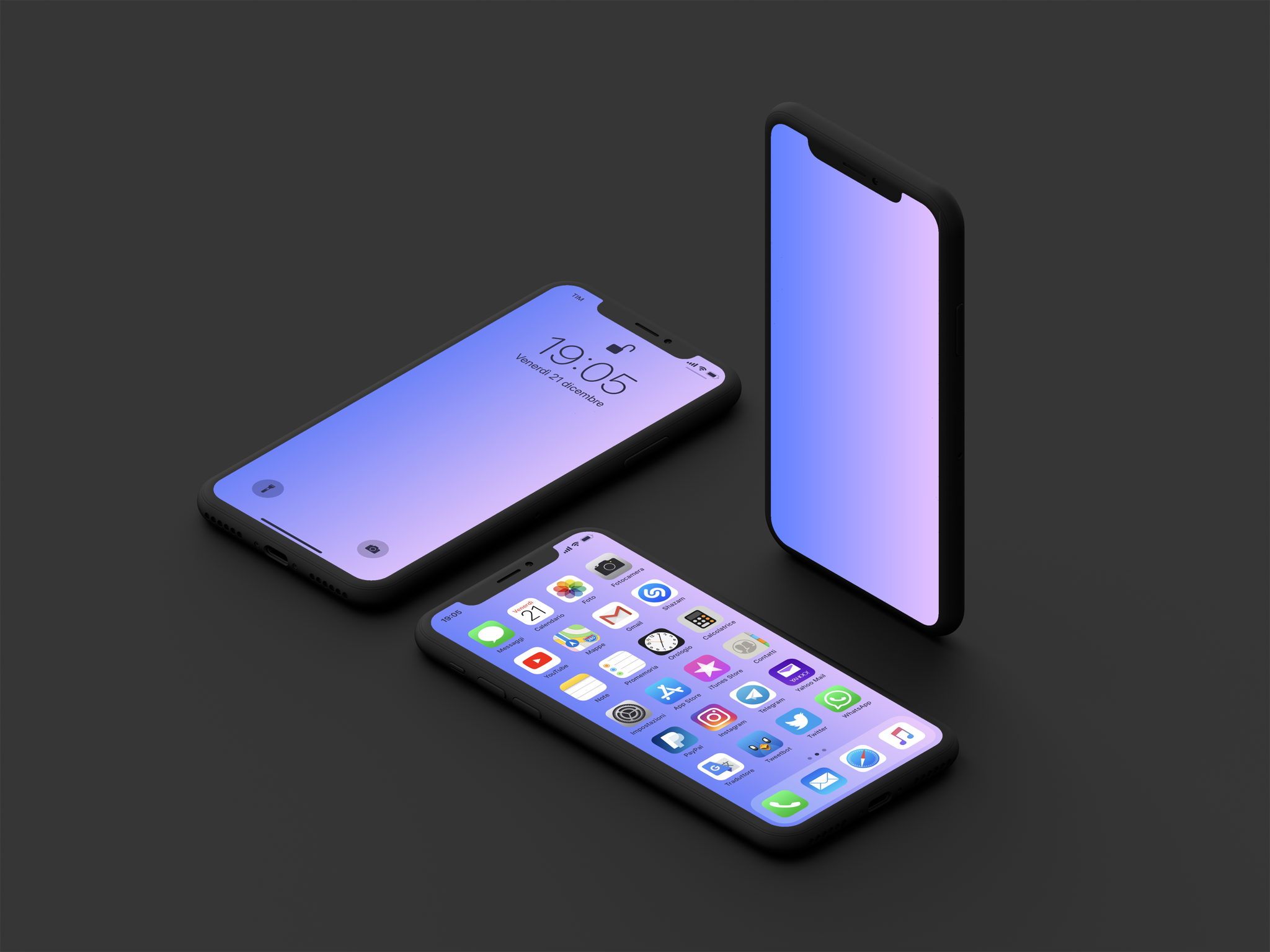 Simple Gradient Wallpapers for iPhone